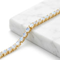 Divine Abundance Tennis Bracelet - Moonstone & 18K Gold Bracelet for Abundance | Lumée Jewelry