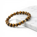Primal Focus Bracelet - Natural Tiger Eye Bracelet for Decisive Action & Confidence | Lumée Jewelry
