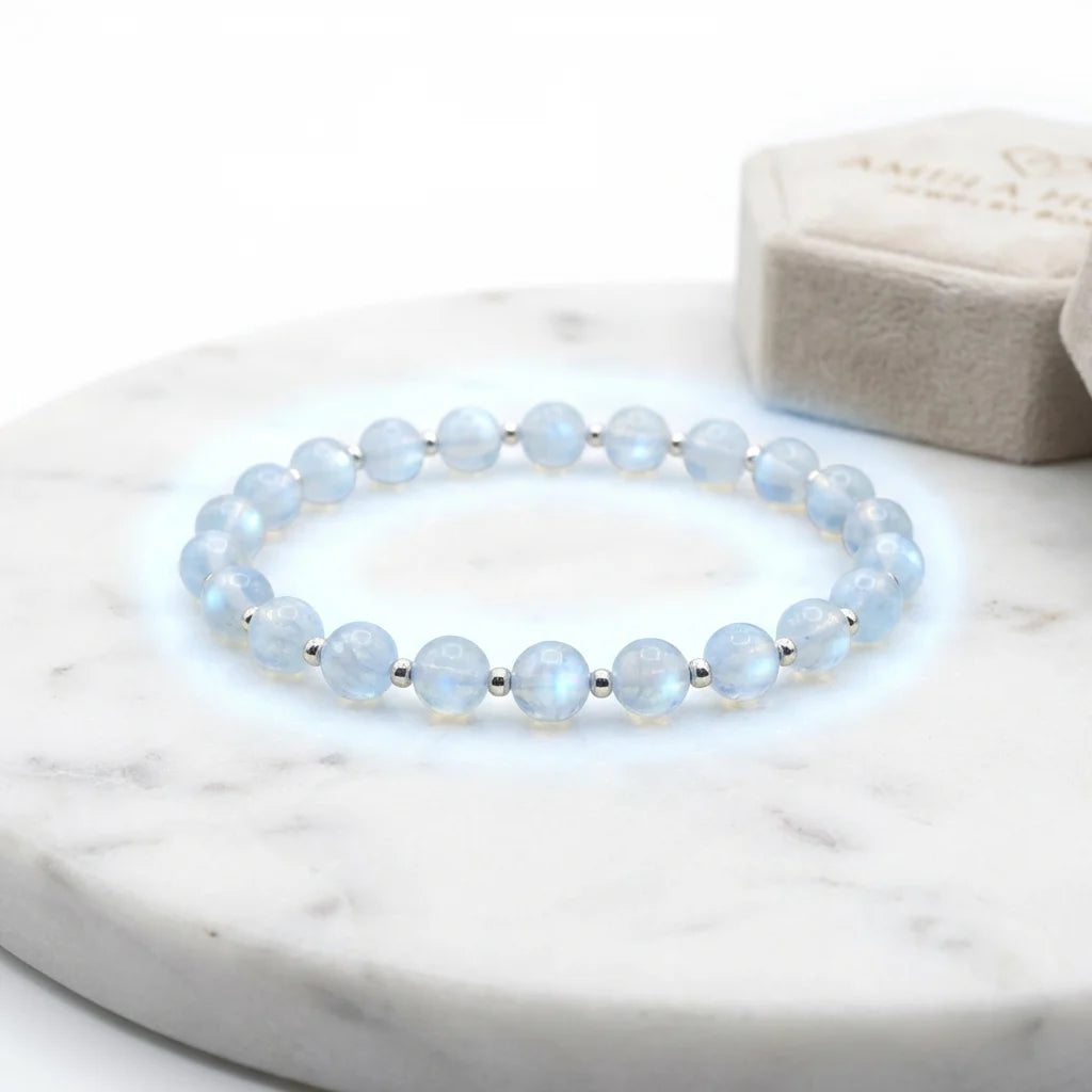 Celestial Glow Bracelet - Natural Moonstone Bracelet for Intuition & Grace | Lumée Jewelry