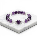 Harmonious Ocean Strand - Natural Amethyst Bracelet for Inner Calm & Restoration | Lumée Jewelry